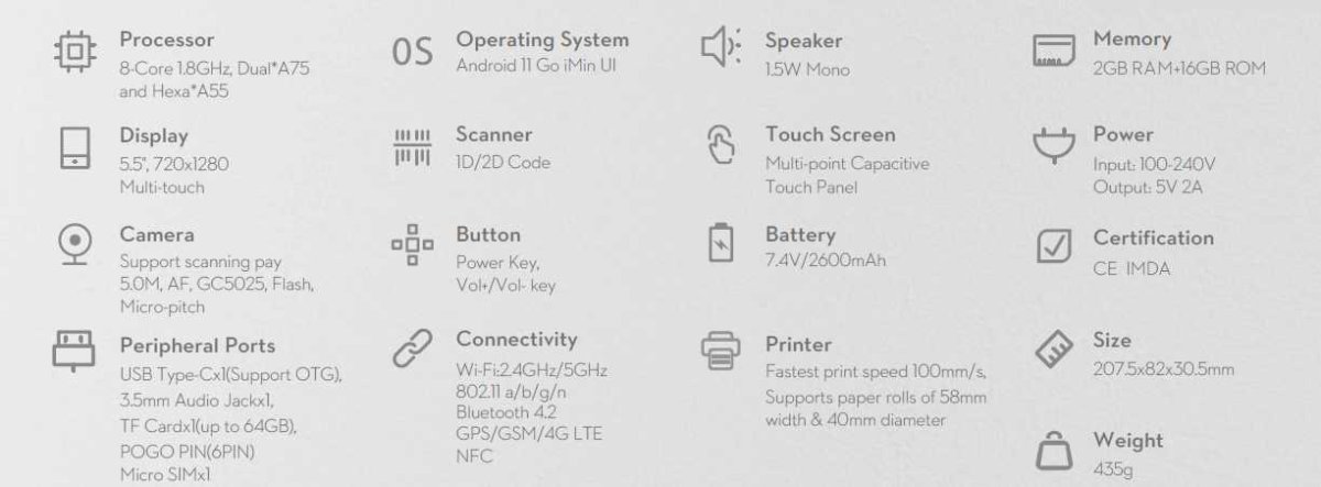 IMIN M2 Pro Android 11 Printer