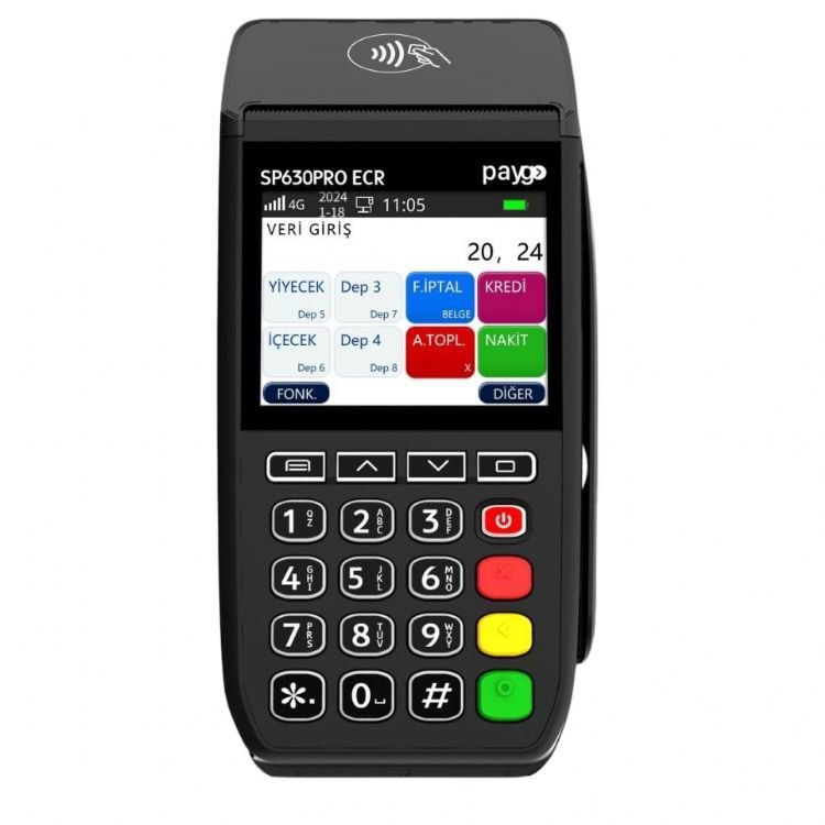Paygo Sp630 Pro ECR 4G Mobil Pos Yazarkasa