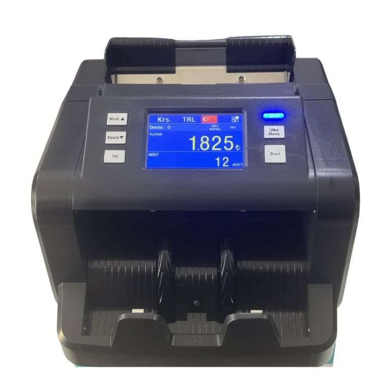New silver H-P80 Para Sayma Makinası Tek Katlı 6 Ülke